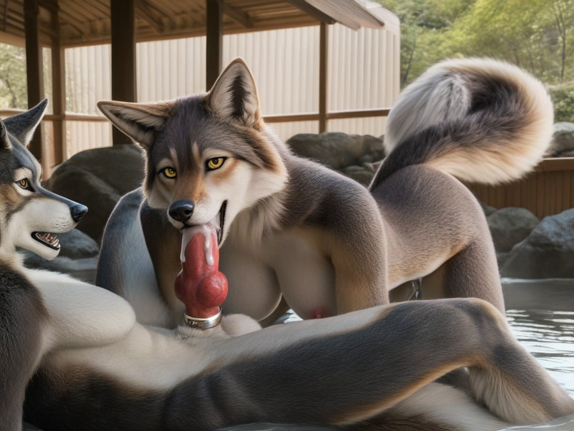Cum In Pussy, Wolf, Cock Ring Furry AI Porn