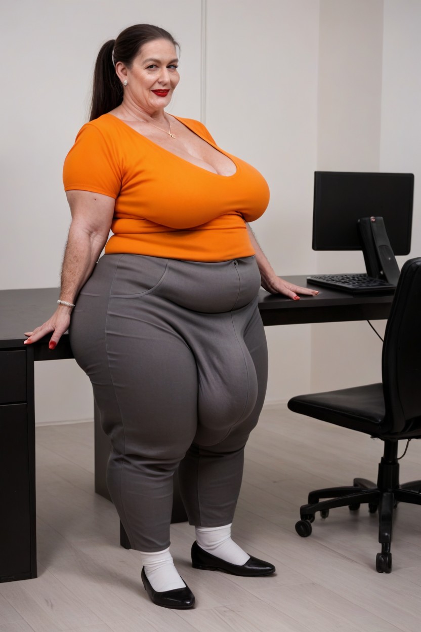60+, Full Body, Obese Shemale AI Porn