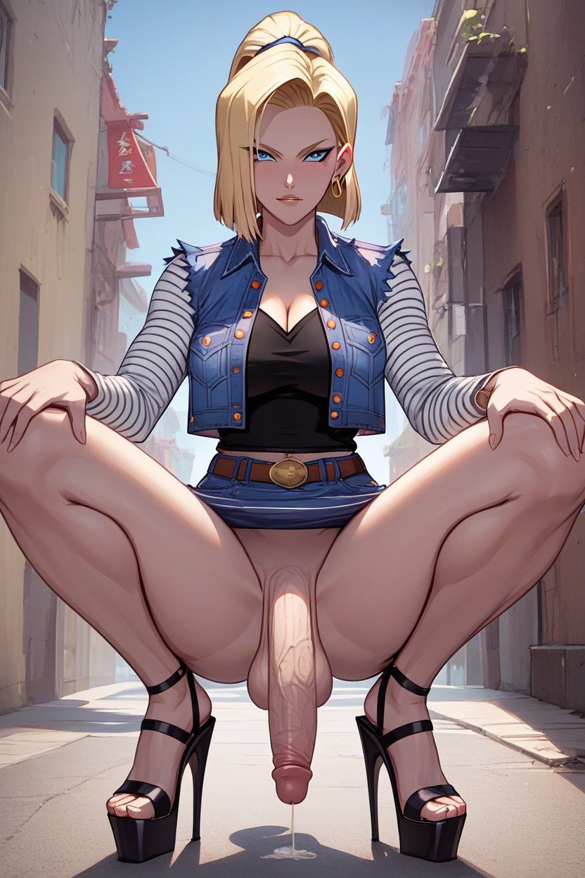 Accurate Anatomy, Open Toe Platform High Heels, Futanari Android Furry AI Porn
