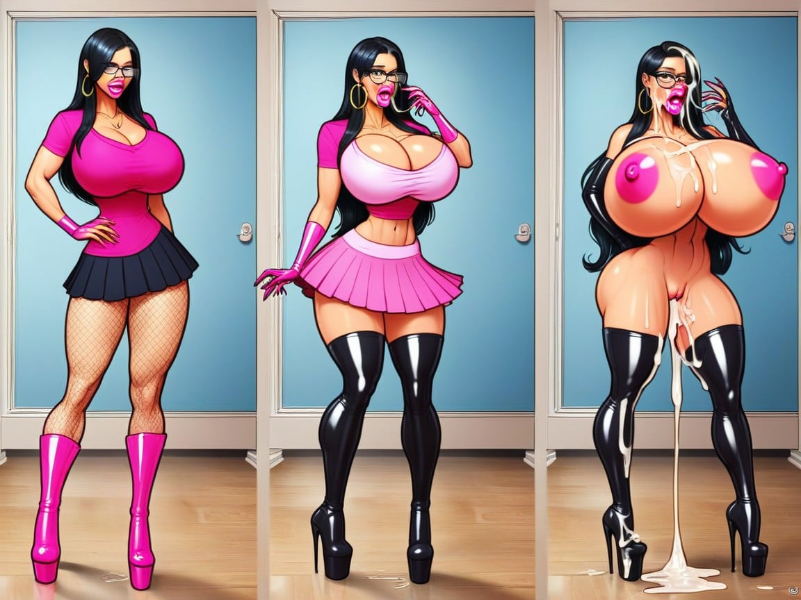 Bimbofication, Skinny, Growing Furry AI Porn