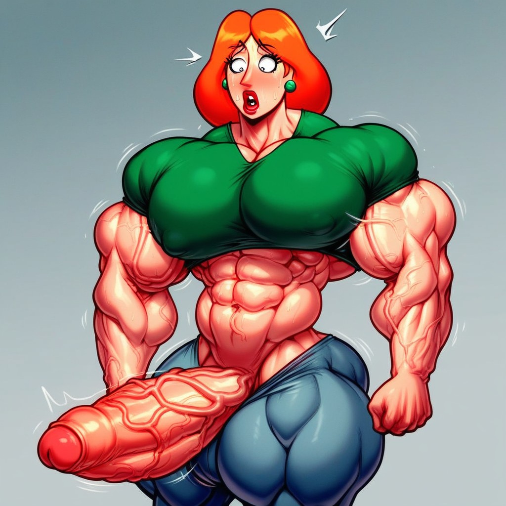 Juicy Veins, Big Massive Veins, Visible Muscle Growth Shemale AI Porn