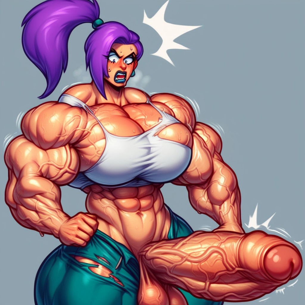 Visible Veins, Hyper Veiny Dick, Massive Veiny Armsveins Popping Shemale AI Porn