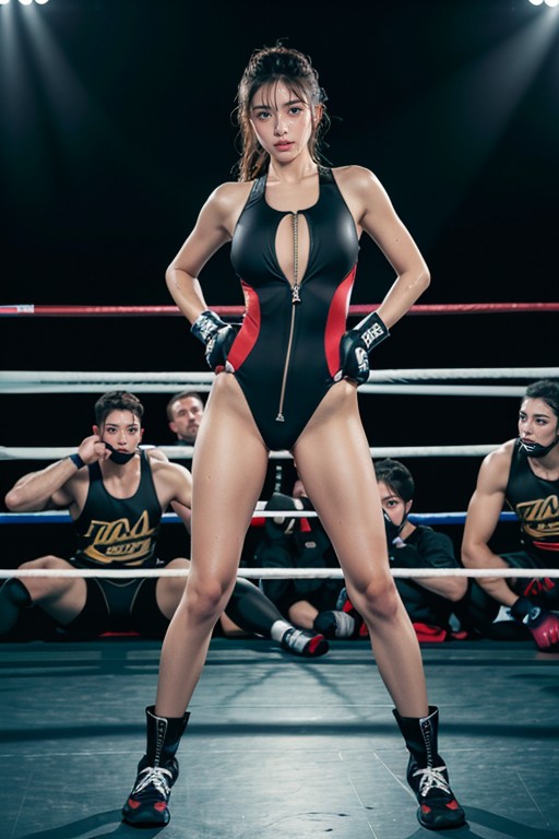 Mãos Nos Quadris, Nsfw, Mma Gear Pornografia de IA