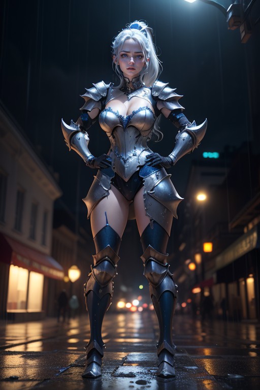 Night, Blue Eyes, Full Body Hentai AI Porn
