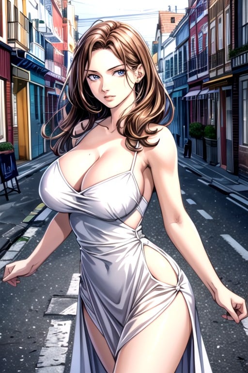 Street, Add Detail, Silk Dress AI Porn