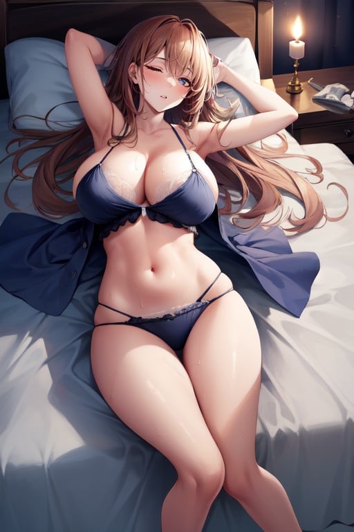 Full Body, Thighs Exposed, Sleeping In BedAI黄片