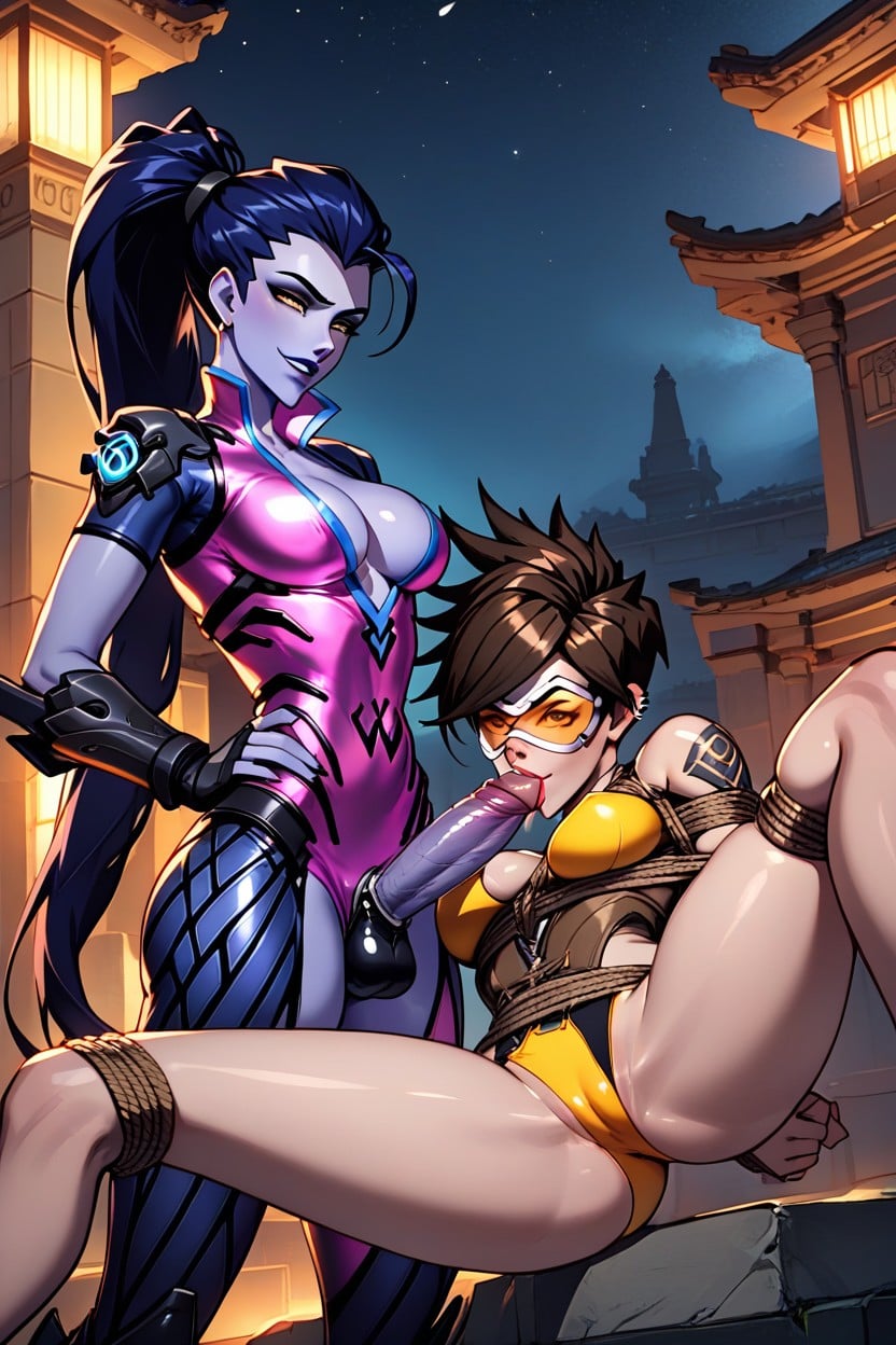 Thick Thighs, Night, Lipstick Hentai AI Porn