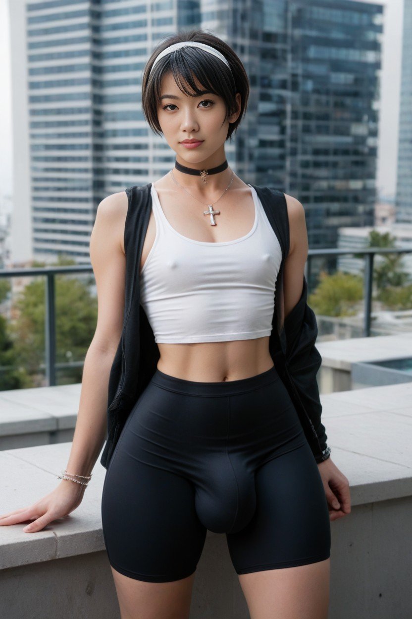 大きなお尻, Model, Tank TopAIポルノ