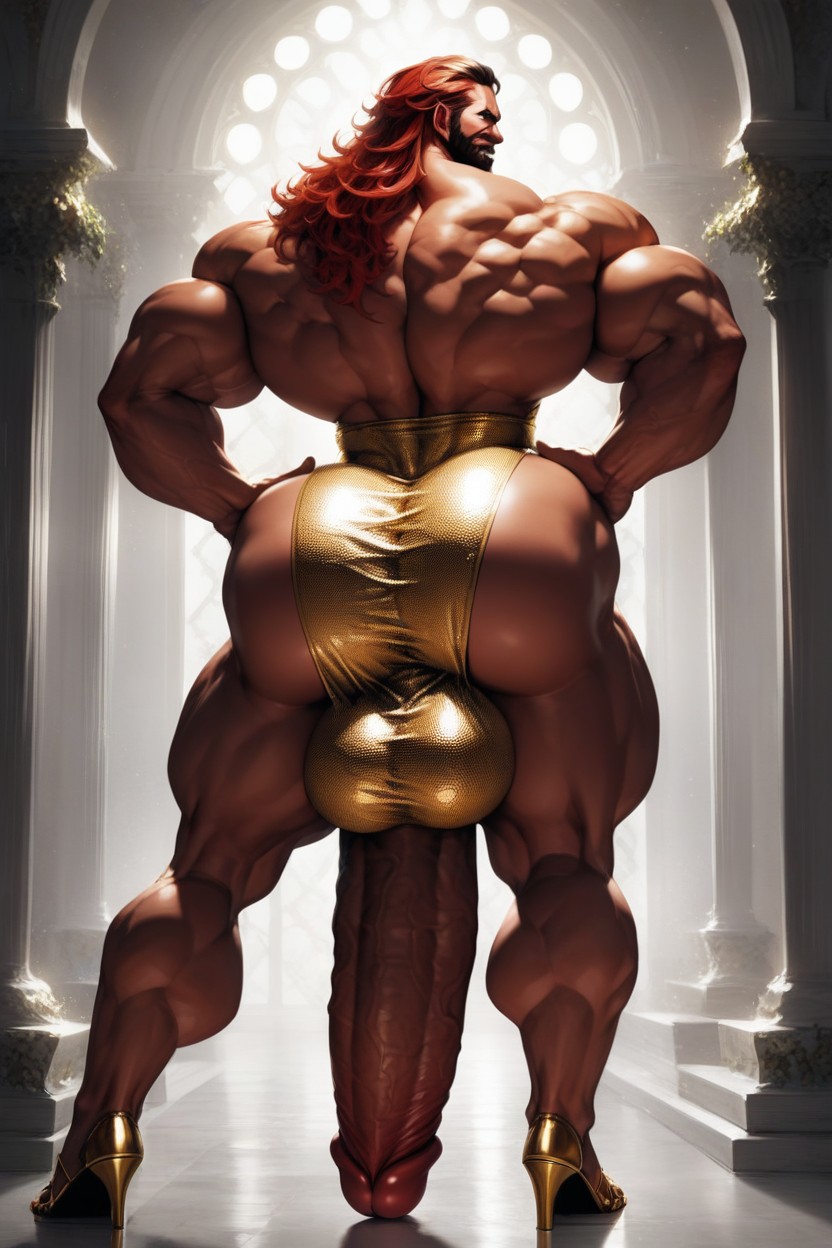 Muscular, 20s, Hyper Ass Porno IA Gay
