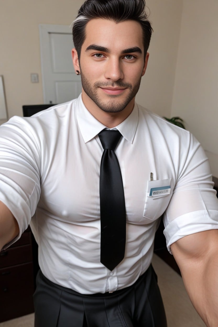 Handsome, Gigic Eyes, Straight AI Gay Porn