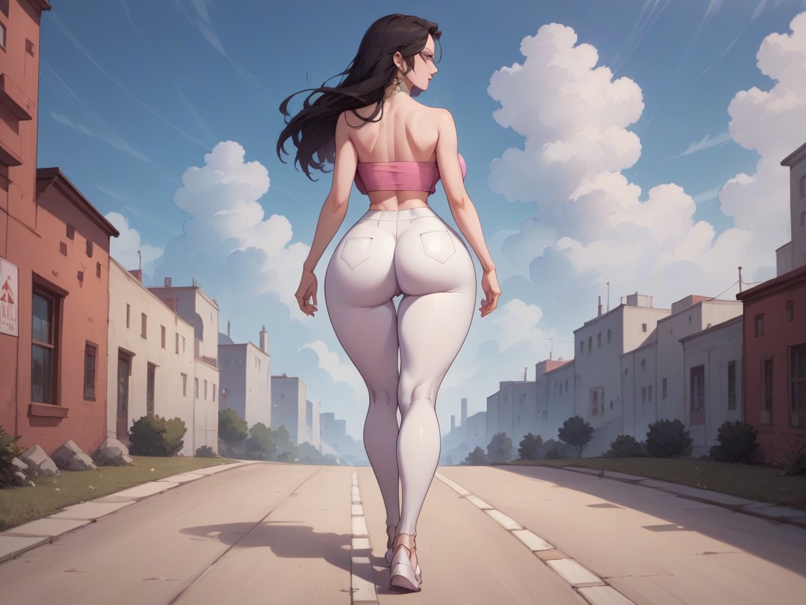 Wearing Pink Clothes, Ultra Detailed, Diamond Jewelry Porno IA
