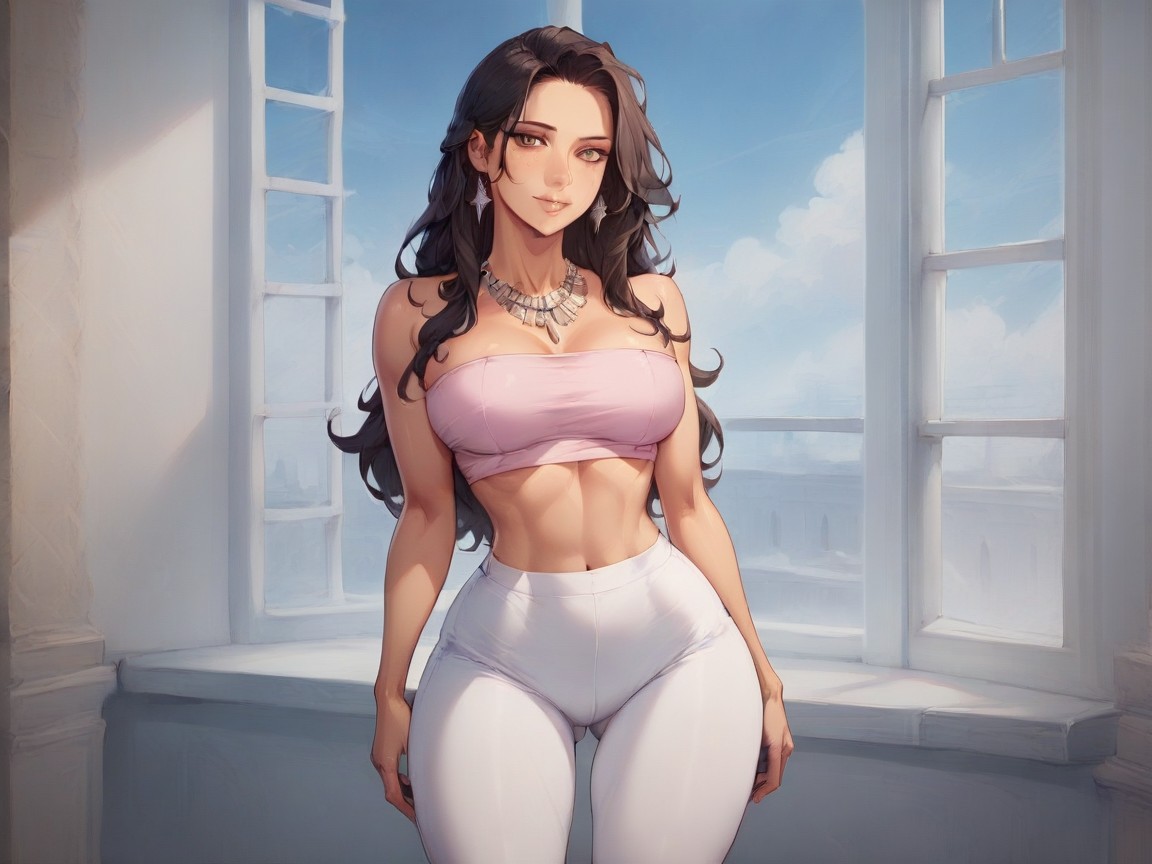 Latina, Body Width, Wide Hips AI Porn