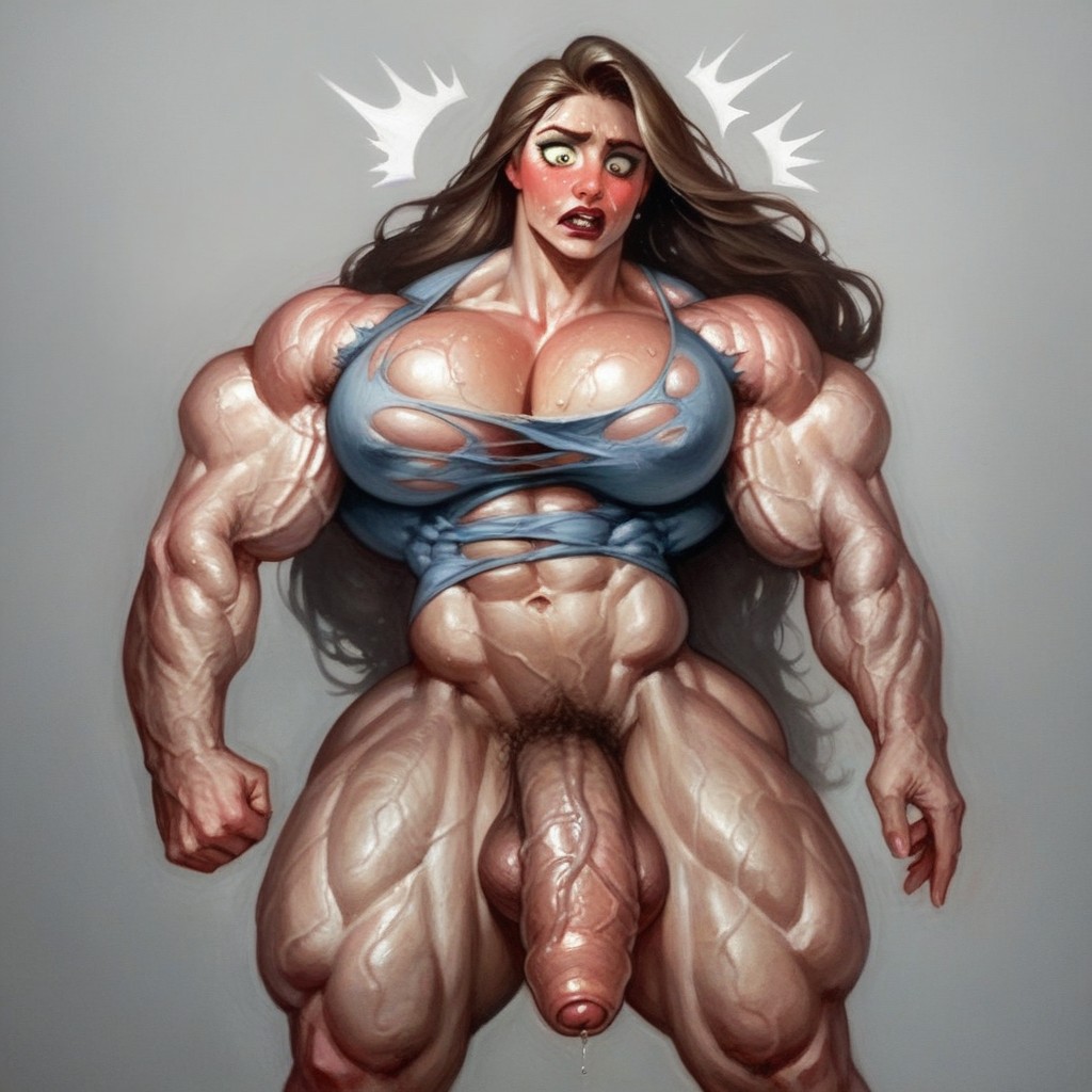 Rapunzel Style, Shocked, Sweaty Shemale AI Porn
