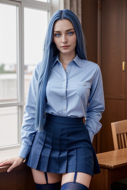 Student, Years Old, Blue Eyes AI Porn