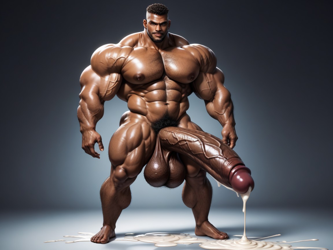Cum Flooding Floor, 하이퍼 하체 무거운, Chest Hair 게이 AI 야짤