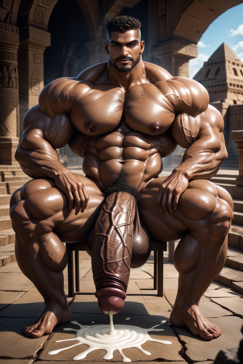 Hyper, Full Body, Cock Bigger Than Leg AI Gay Porn