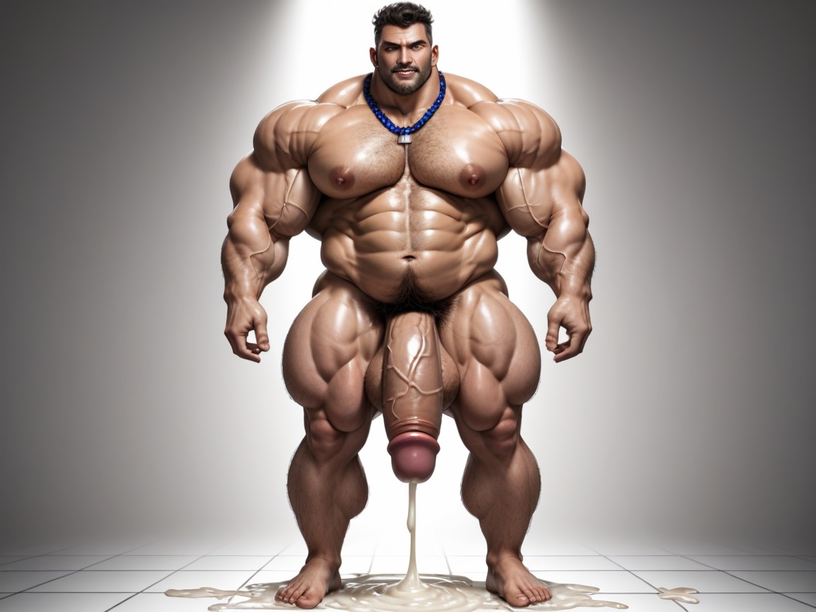 Beachball Sized Testicles, Big Nose, Extreme Hyper Cock AI Gay Porn