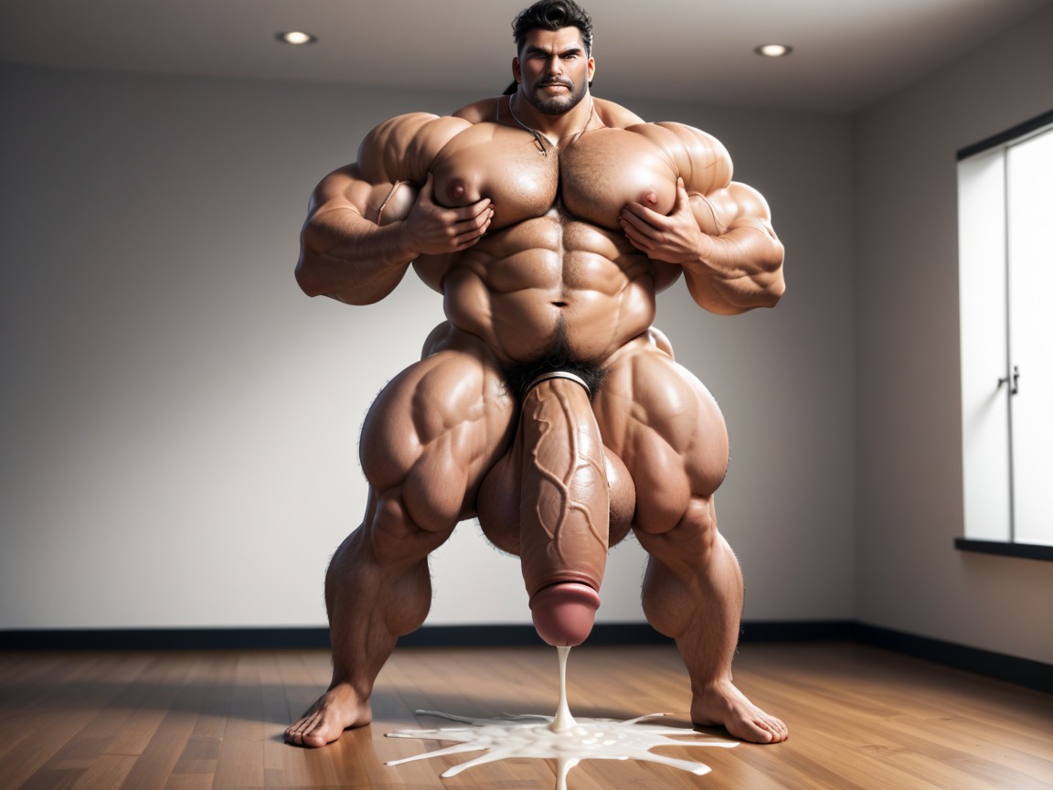 Smooth Face, Full Body Portrait, Large Thighs AI Gay Porn