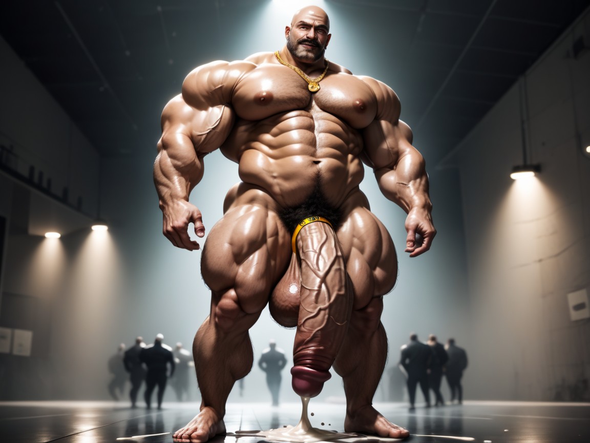 Muscle Bear, Hirsute, Huge Arms AI Gay Porn