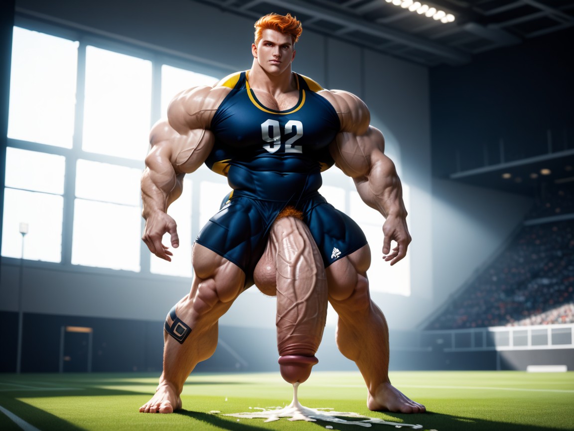 Hyper Bodybuilder, Muscle God, Athlete AI Gay Porn