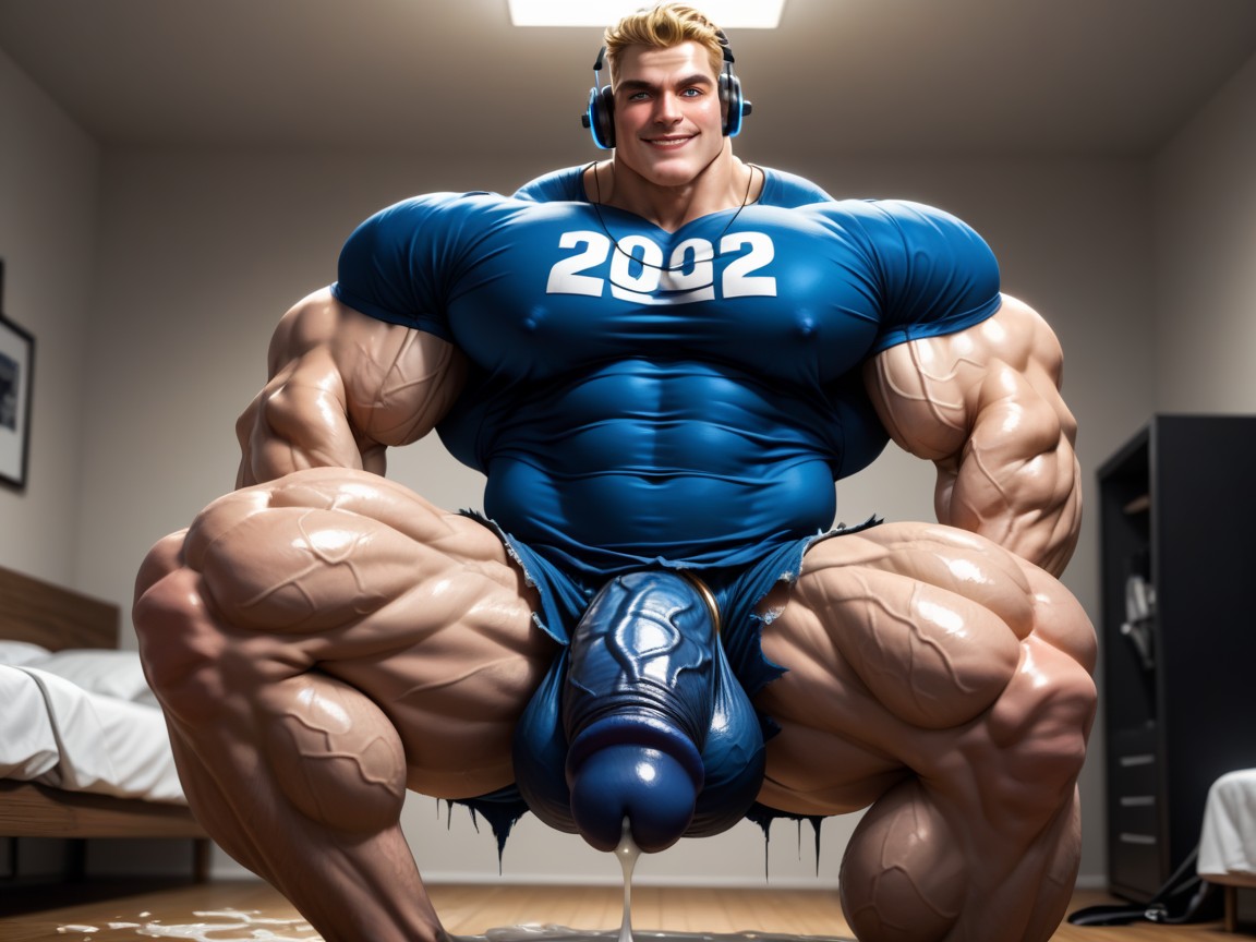 Skinny, Standing, Gigantic Cock AI Gay Porn