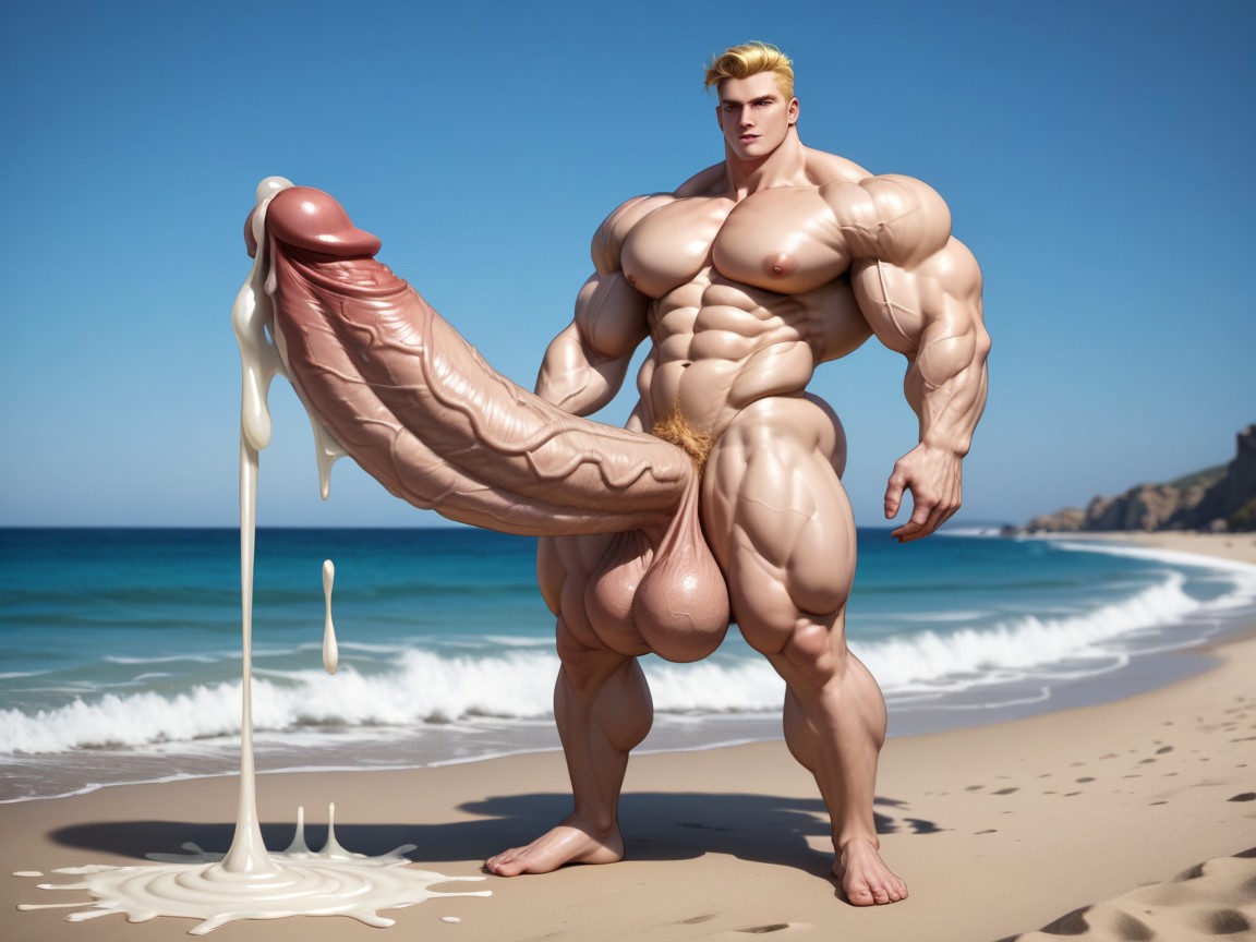 Portrait, Muscular, Tall AI Gay Porn