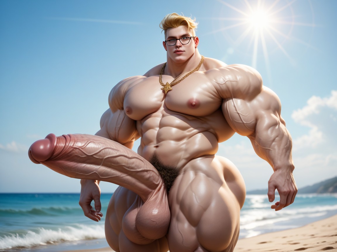 Enormous Testicles, Huge Full Pouty Lips, Face AI Gay Porn