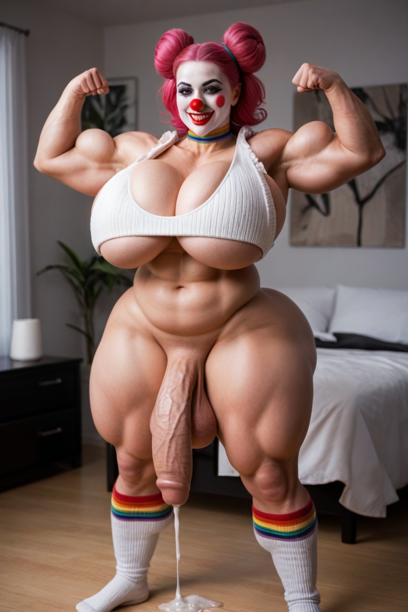 Breast Expansion, Enormous Cock, Huge Hyper Flaccid Cock Shemale AI Porn