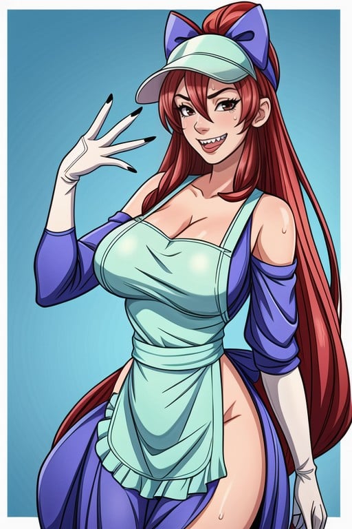 Yellow Gloves, Teeth, Smile Hentai AI Porn