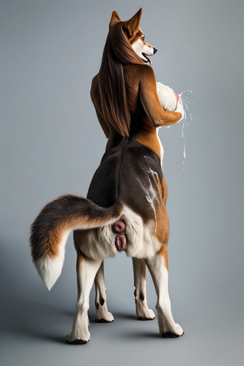 Realistic, Furry Taur Wolf, Best Quality Furry AI Porn