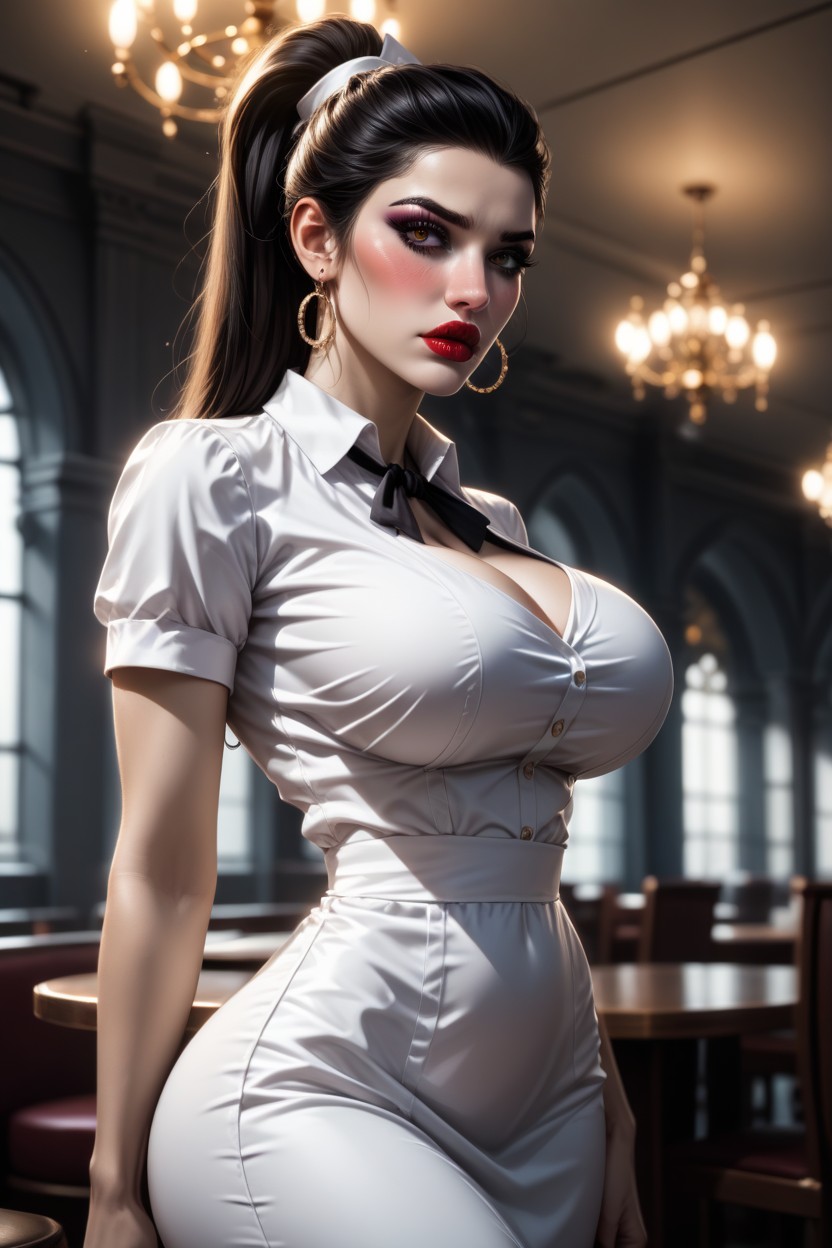 Massive Ass, Bbl, Casual Restaurant As Settings AI Porn