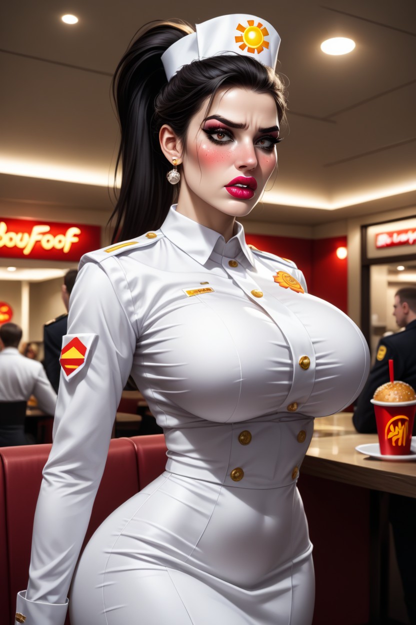Standing, Skinny, Angelic Face AI Porn
