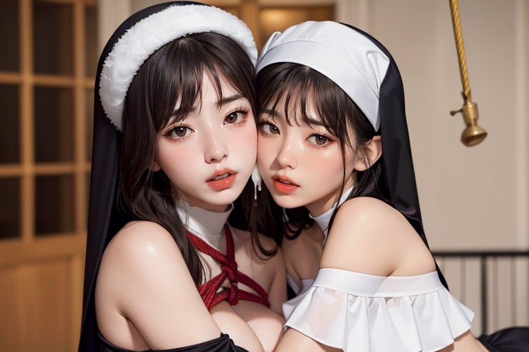 Heels, Twin Tail Hair, Cum Breast AI Porn
