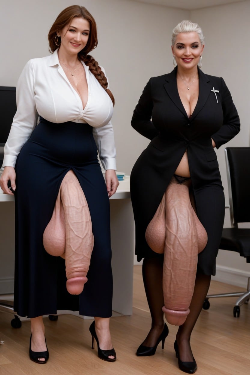 Hyper Girth, 2 People, Massive Ass Shemale AI Porn