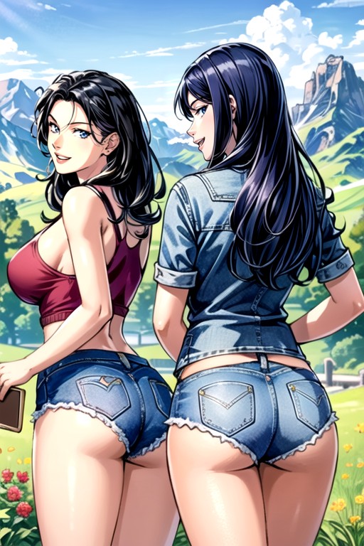 30+, 2 People, Jean Shorts AI Porn