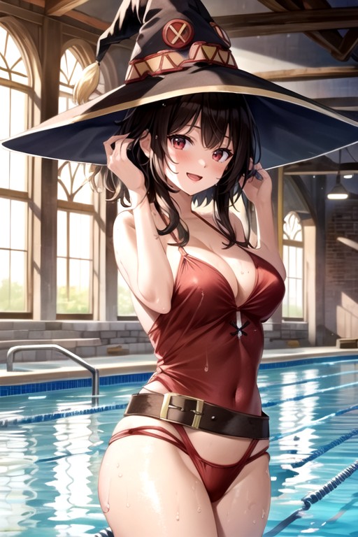 Cute, Megumin (isekai Quartet), Sweaty AI Porn