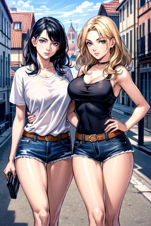 Jean Shorts, 20s, Comic AI Porn