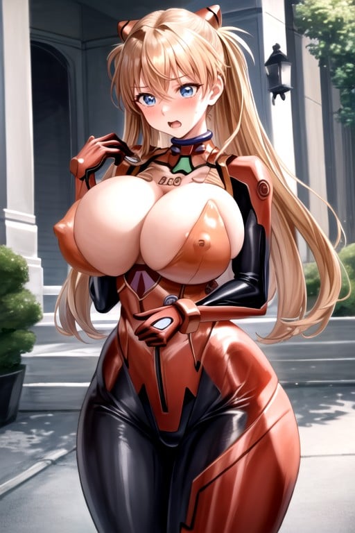 Extremely Large Ass, Asuka (evangelion), Breast Expansion AI Porn