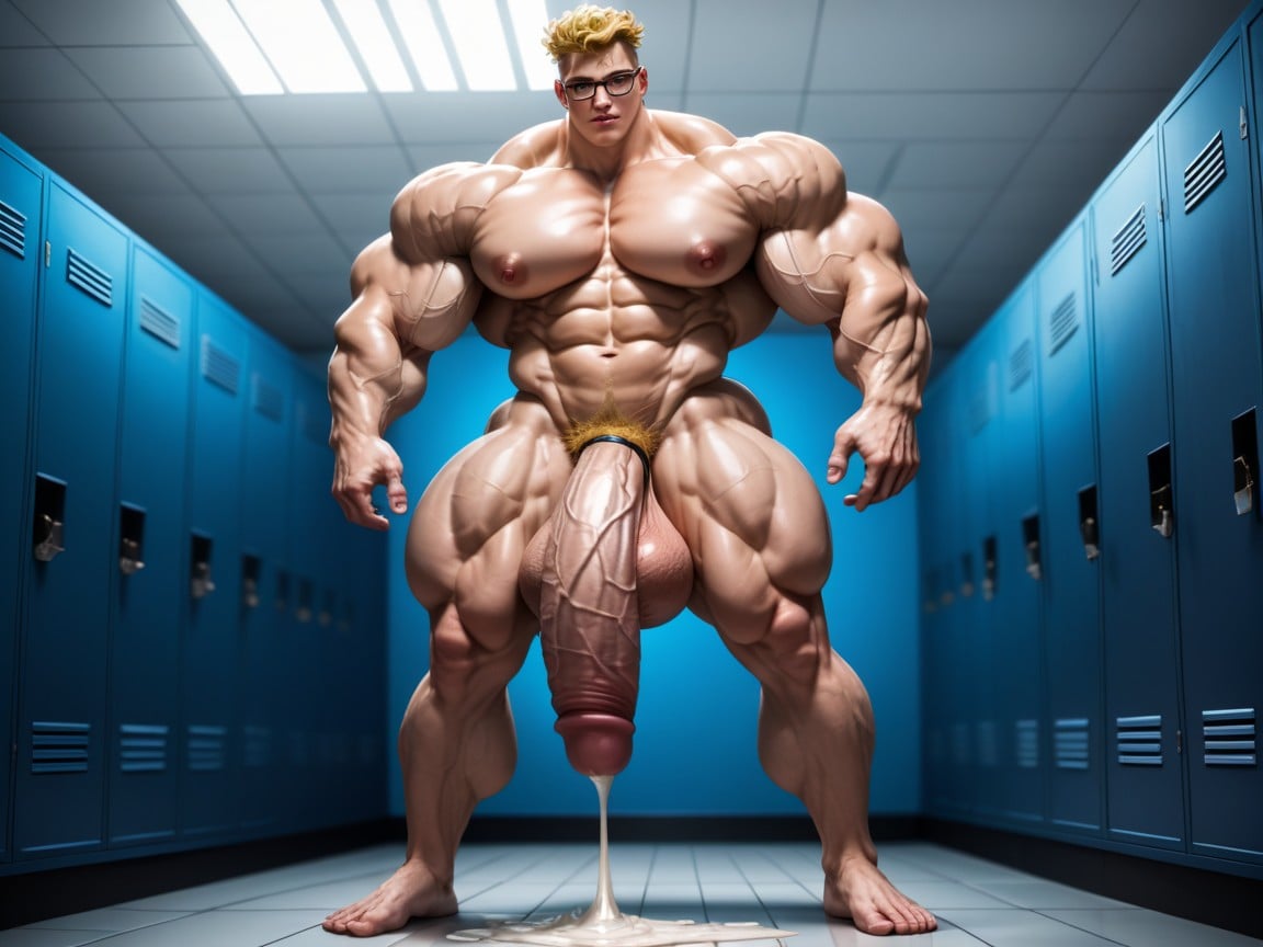 Messy Hair, Blue Eyes, Muscular AI Gay Porn