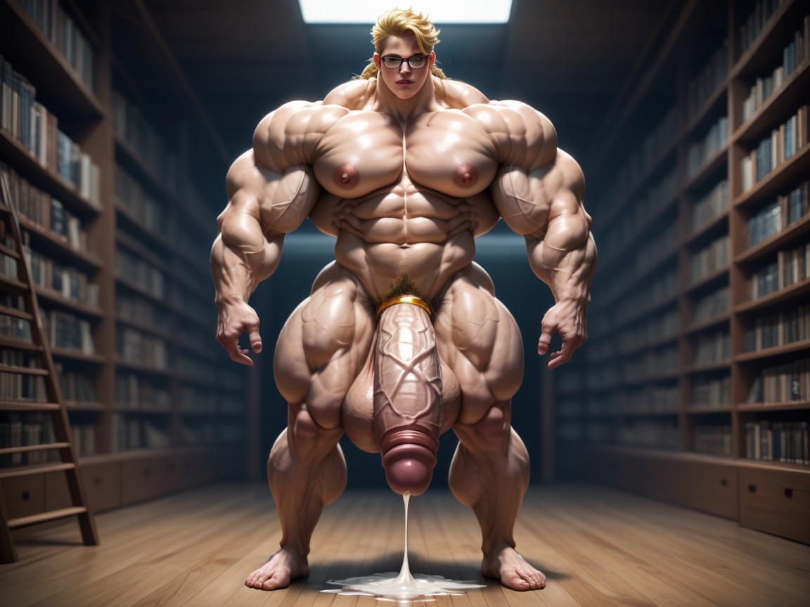 Full Body, Hyper Muscles, Extreme Hyper Cock AI Gay Porn