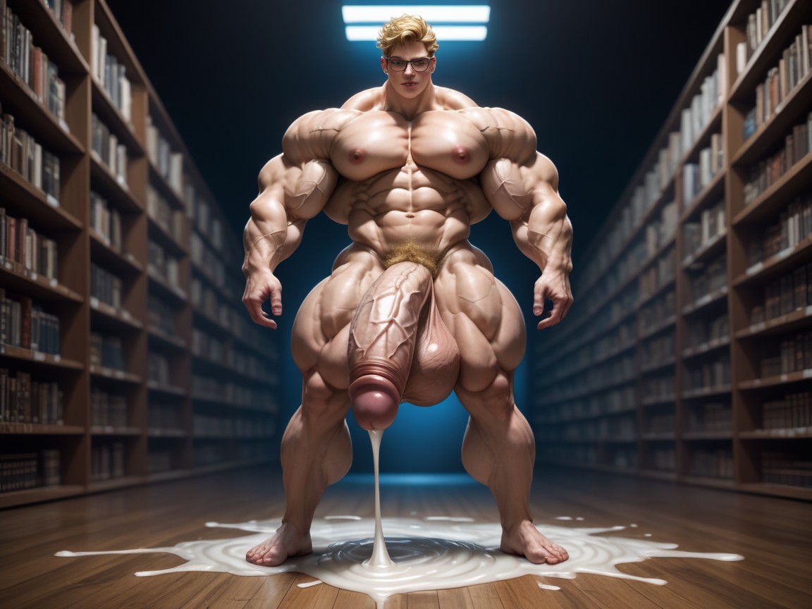 Messy Hair, Cum Flooding Floor, Extreme Pubic Hair AI Gay Porn