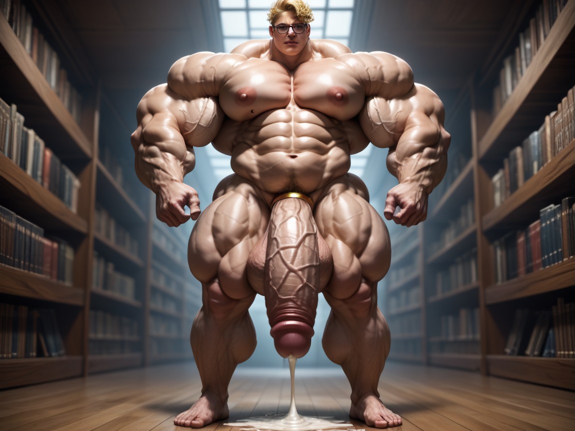 하이퍼 하체 무거운, Large Thighs, Extreme Pubic Hair 게이 AI 야짤