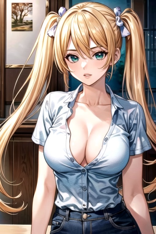 小姐姐, Blonde Long Hair, 苗条AI黄片