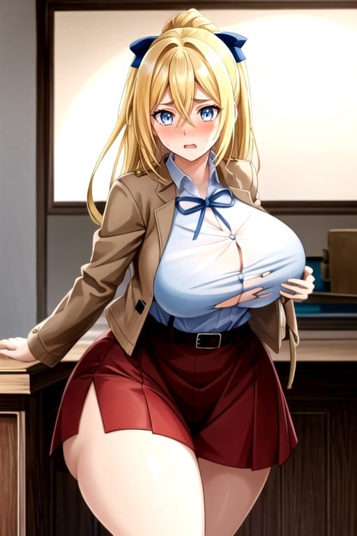 Historia (attack On Titan) , Breast Expansion, Korean Dress AI Porn