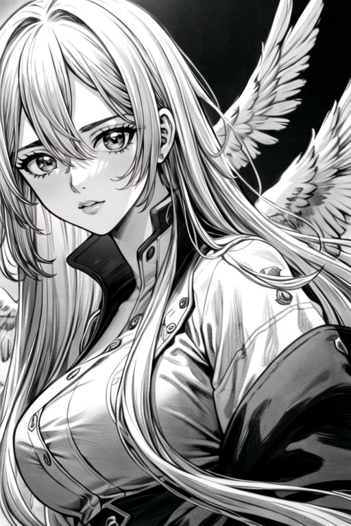 Manga (blanco Y Negro), ÁngelPorno AI