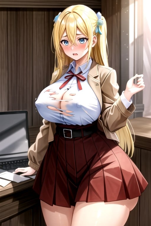 Historia (attack On Titan), Bunda Extremamente Grande, Vestido Coreano Pornografia de IA