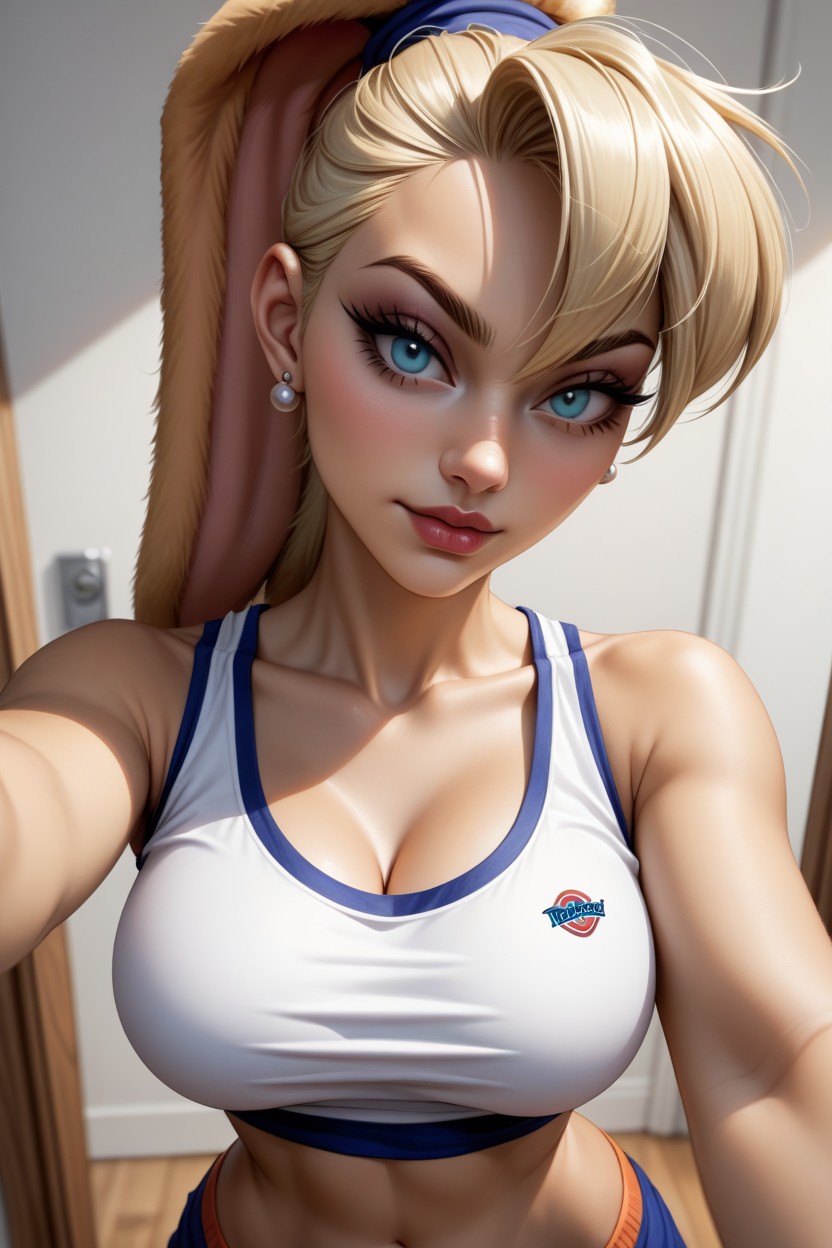 Lola Bunny, Crop Top, Selfie AI Gay Porn
