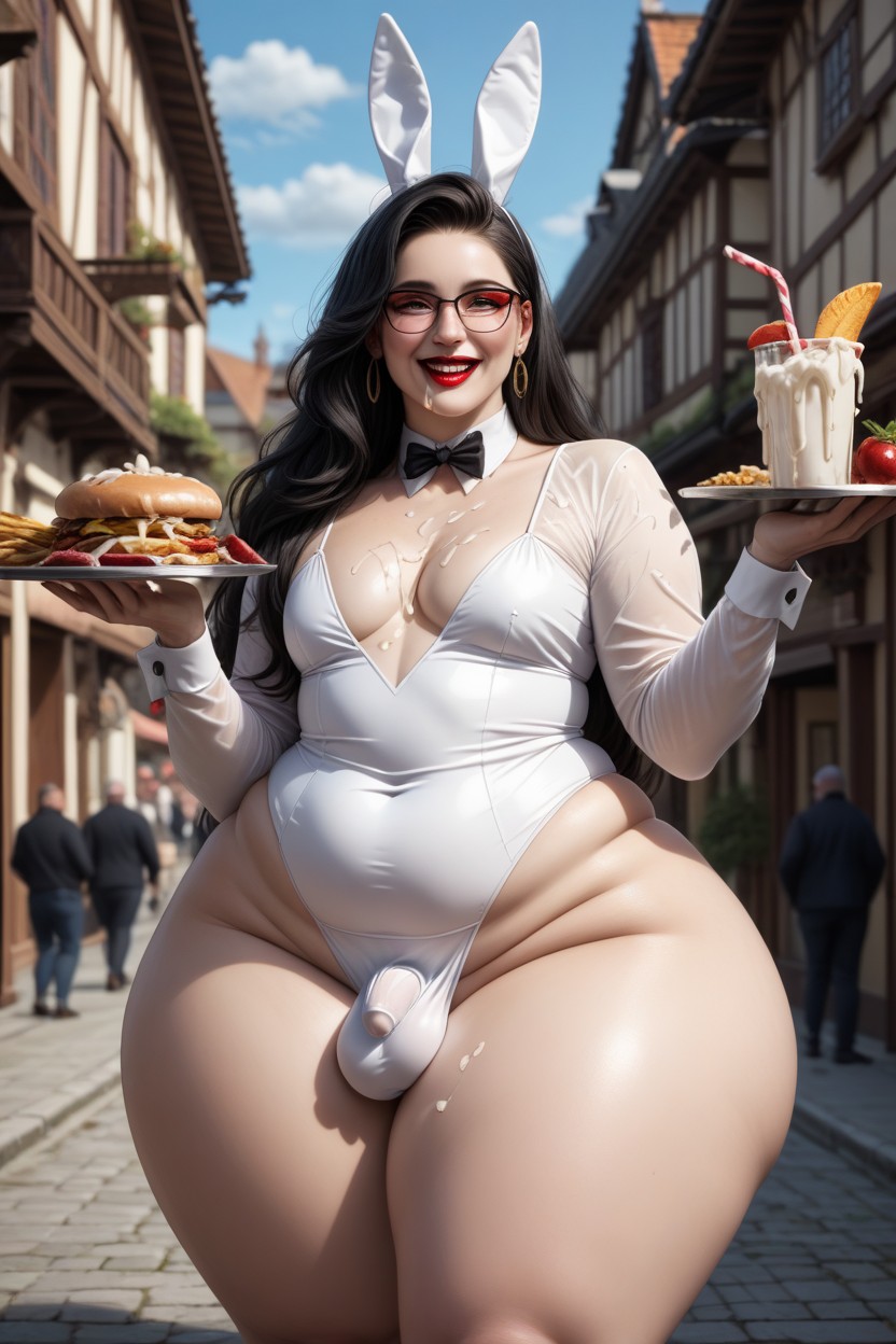 Thick Luscious Hair, Glasses, Hyper AI Gay Porn