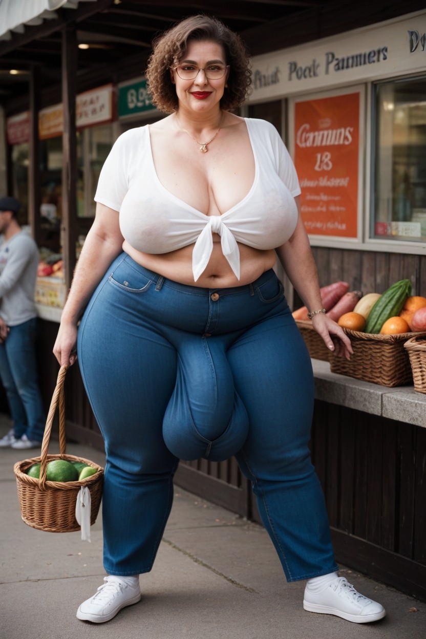Obese, 60+, Natural Breast Shemale AI Porn