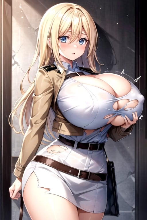 Vestido Coreano, Bunda Enorme, Historia (attack On Titan) Pornografia de IA